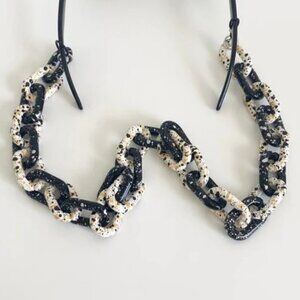 Thick Link Sunny Cord (black/white/cream)